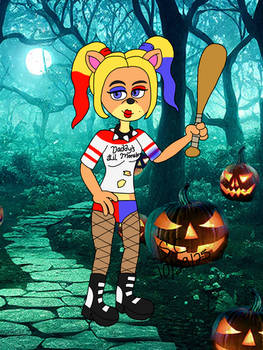 Isabella as Harley Quinn