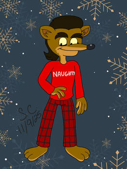 Pinstripe Christmas PJs