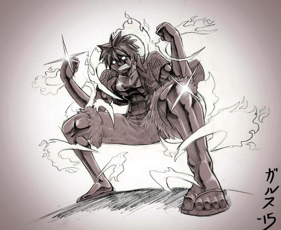 Luffy Gear 4 by Fraviro on DeviantArt