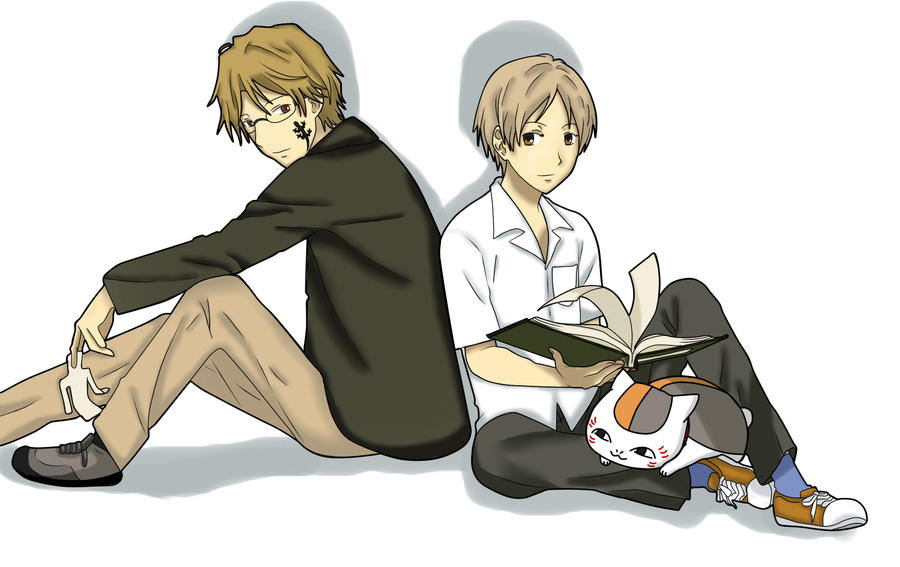 Natsume Yuujinchou Fan Art - Natori Natsume Nyanko