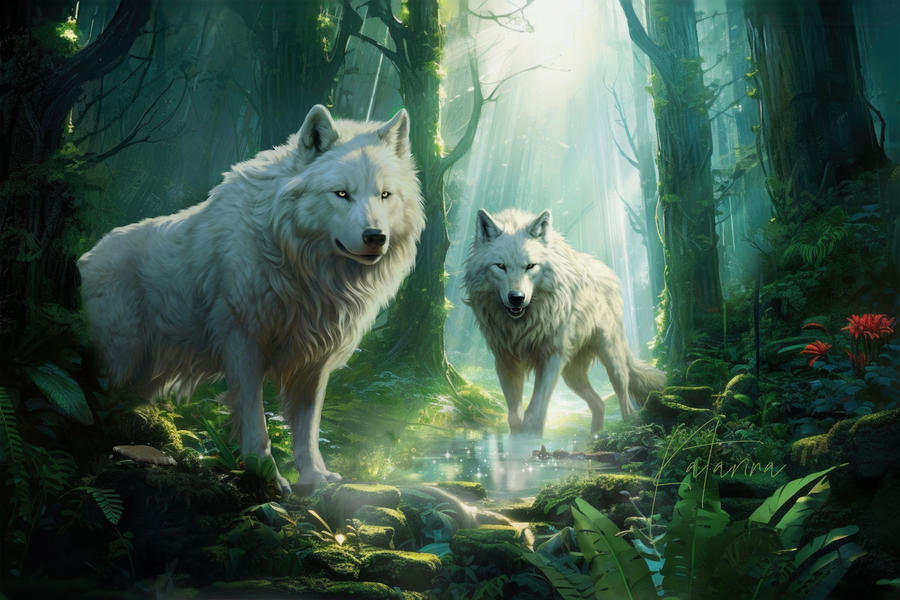 White wolf by Kat-Zaphire on DeviantArt