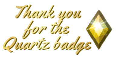 Thank you for the Quartz Badge (1)
