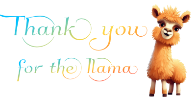 Thank you for Ilama