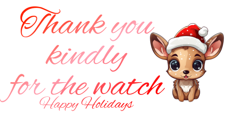 Thank you for the watch