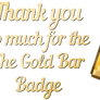 Gold Bar Badge