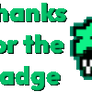 Thanks for the Signature badge