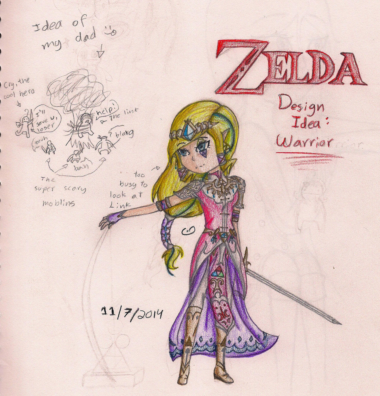 Zelda Design Idea by AriaDurocher on DeviantArt