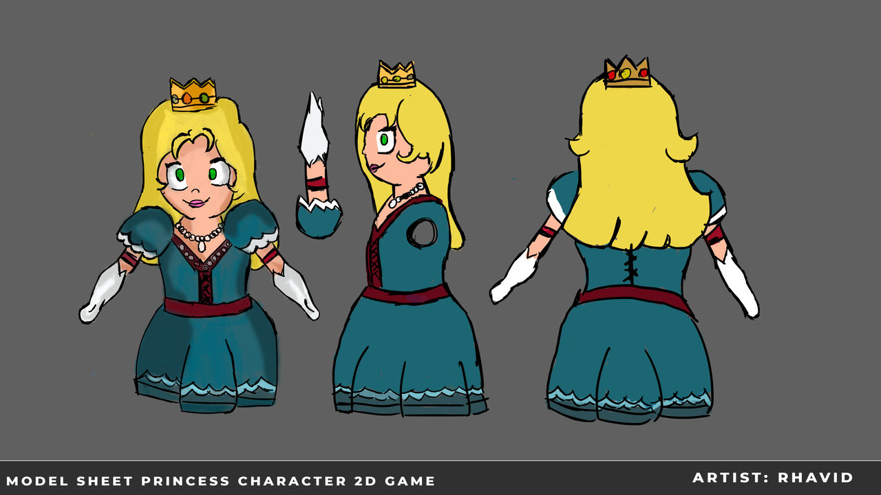 ModelSheet princess by rhavidarts on DeviantArt