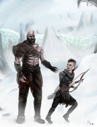 Kratos and Atreus /God of War