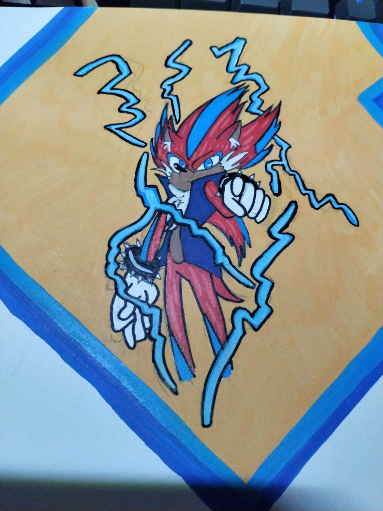 Nato the hedgehog 2 (sonic oc) by wolfysparks1014 on DeviantArt