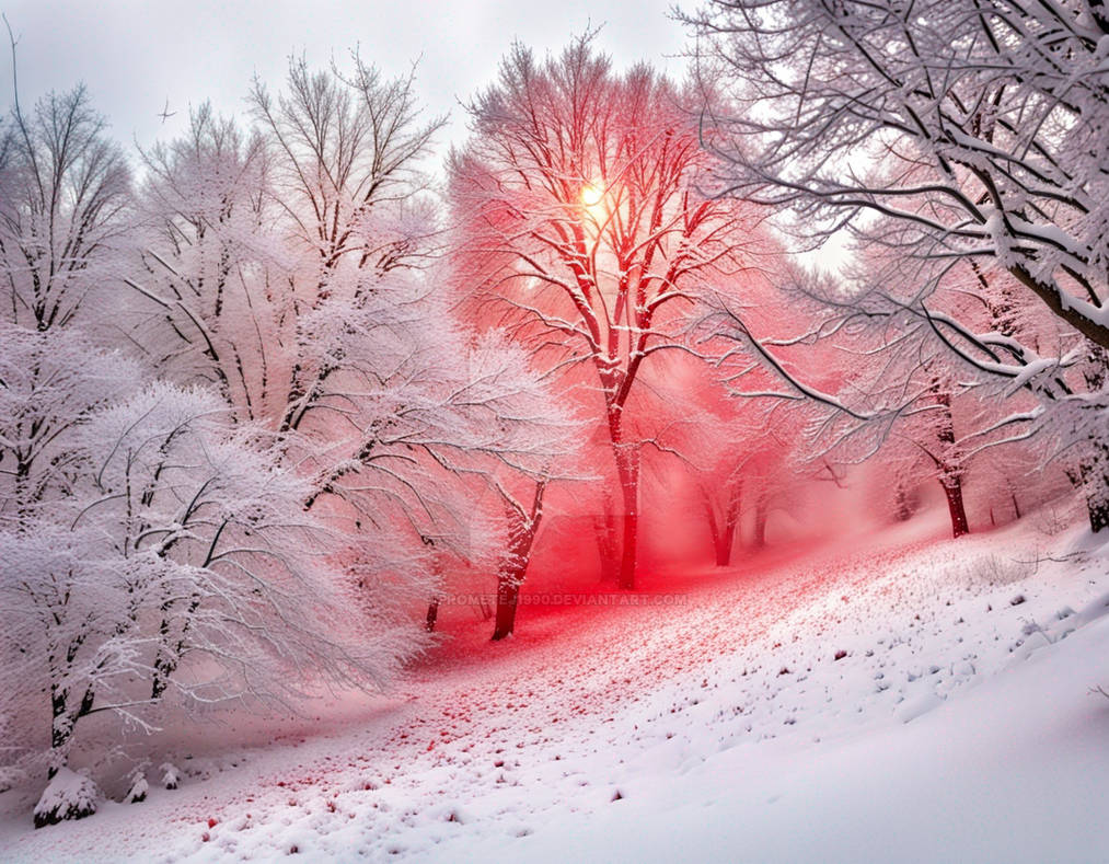 Red Snow - Mountain by prometej1990 on DeviantArt