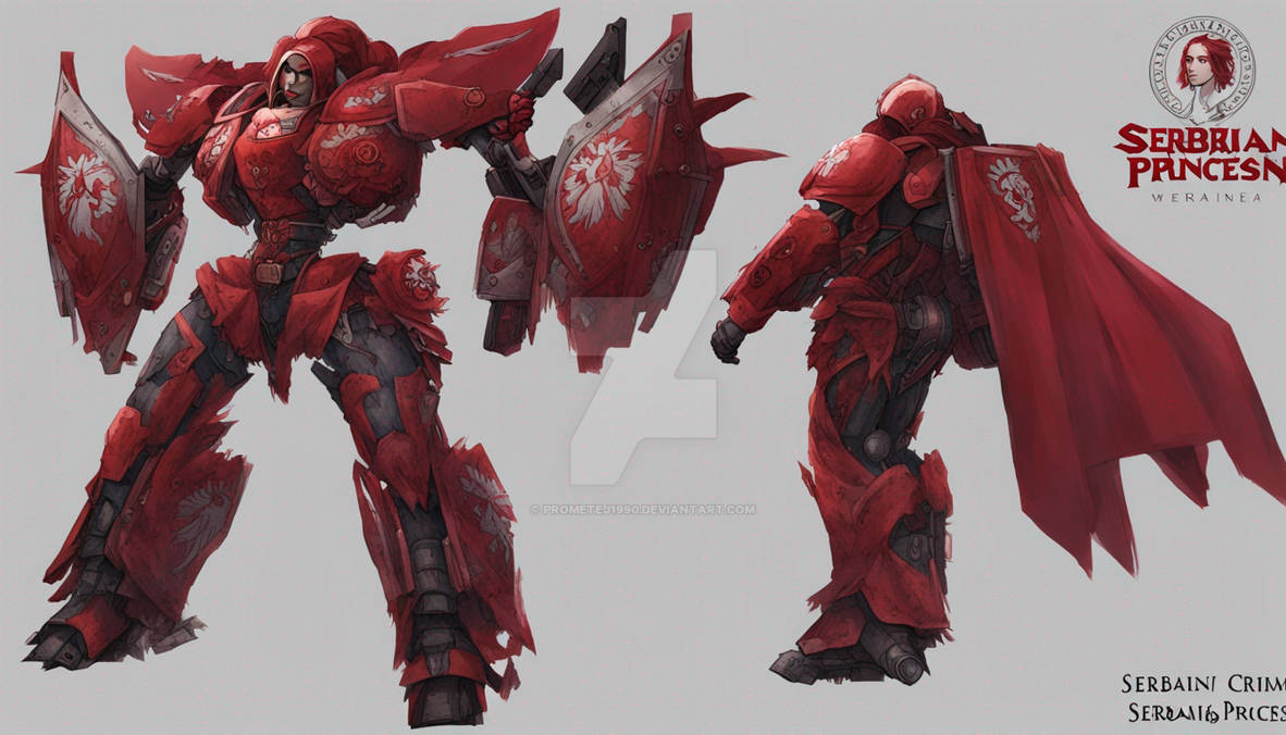 Serbian Crimson Princess Mecha by prometej1990 on DeviantArt