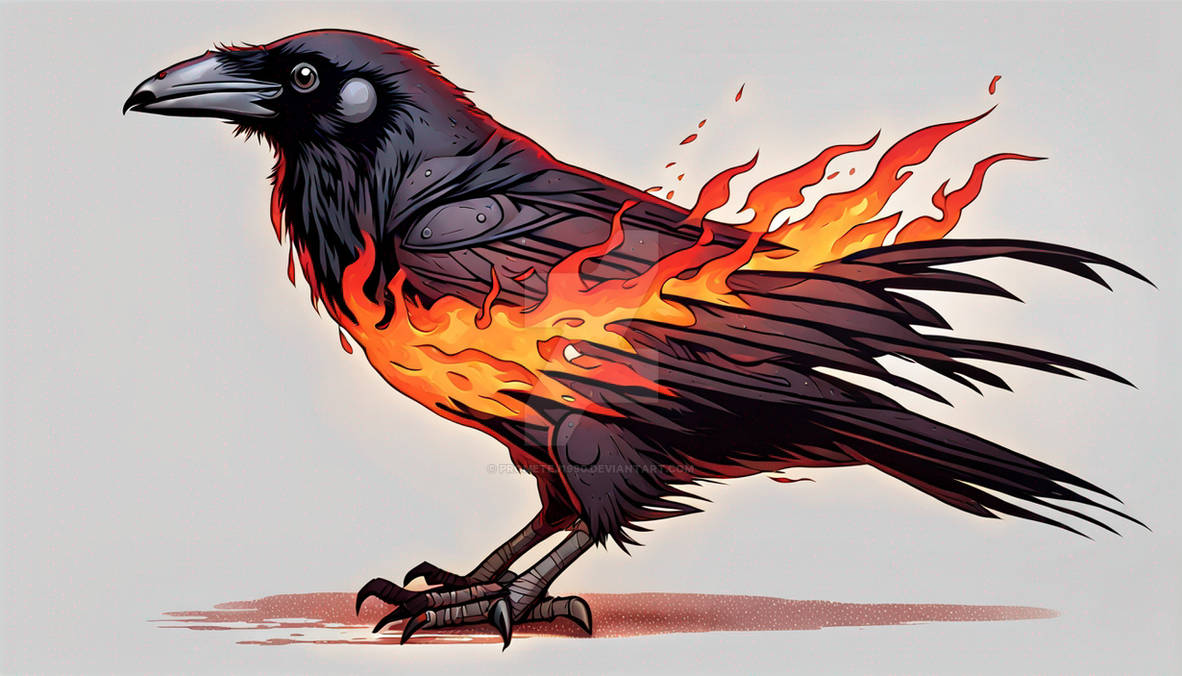 Fire Raven Color Fire Raven by prometej1990 on DeviantArt