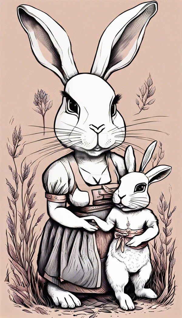 Rabbit Mother 1909 by prometej1990 on DeviantArt