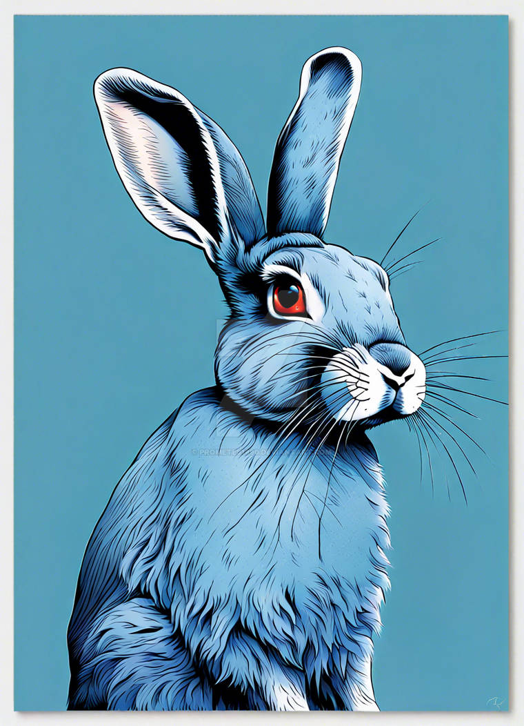 Cyan Blue Rabbit Rabbit Blue 10999 by prometej1990 on DeviantArt