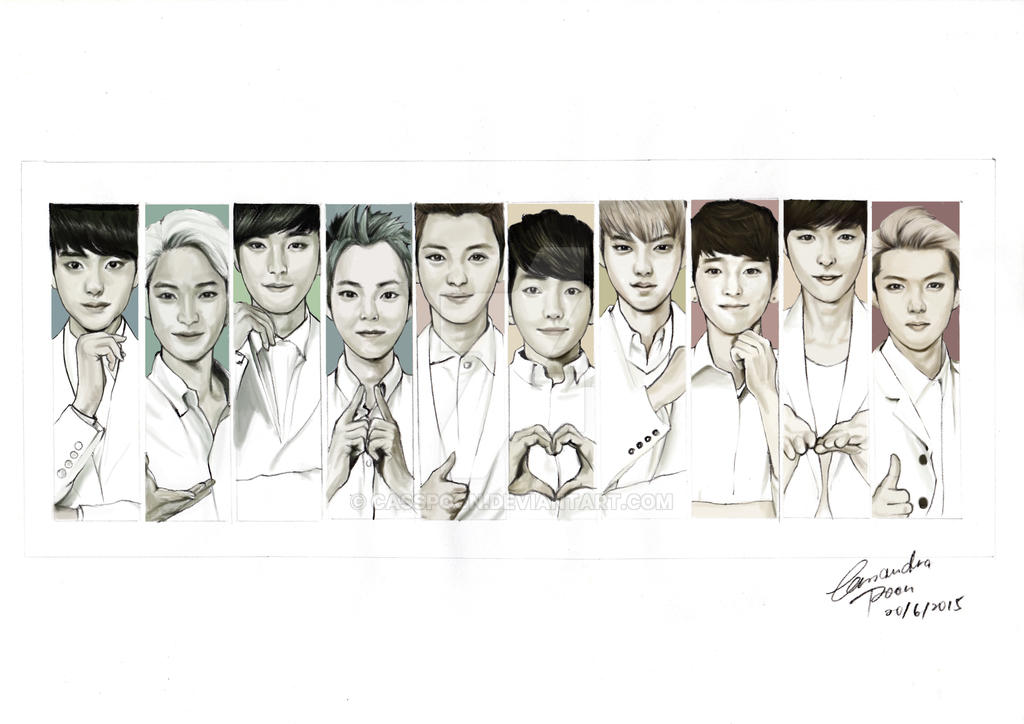 EXO nature republic digital painting