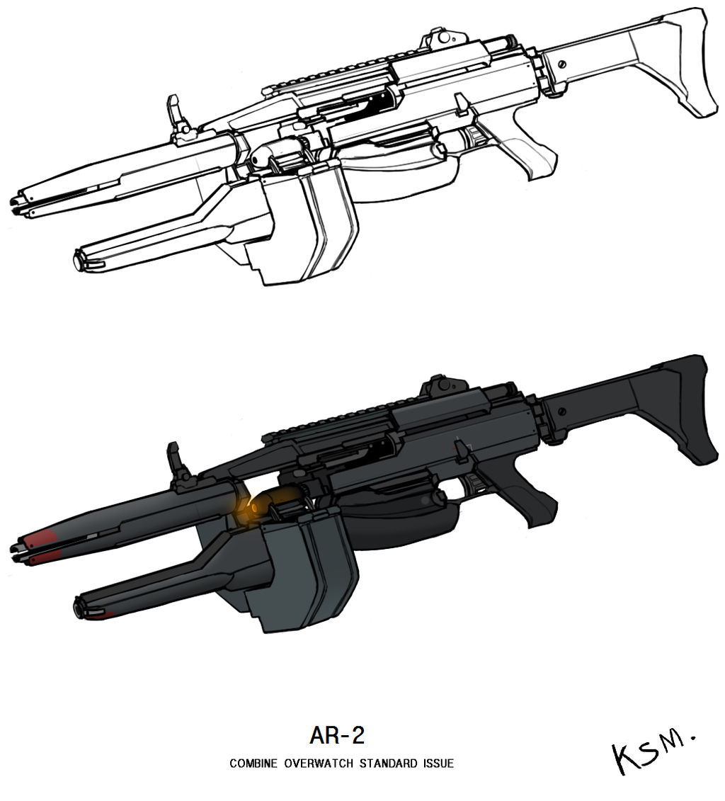 Half-Life 2 AR-2 Pulse Rifle by DuGrant on DeviantArt