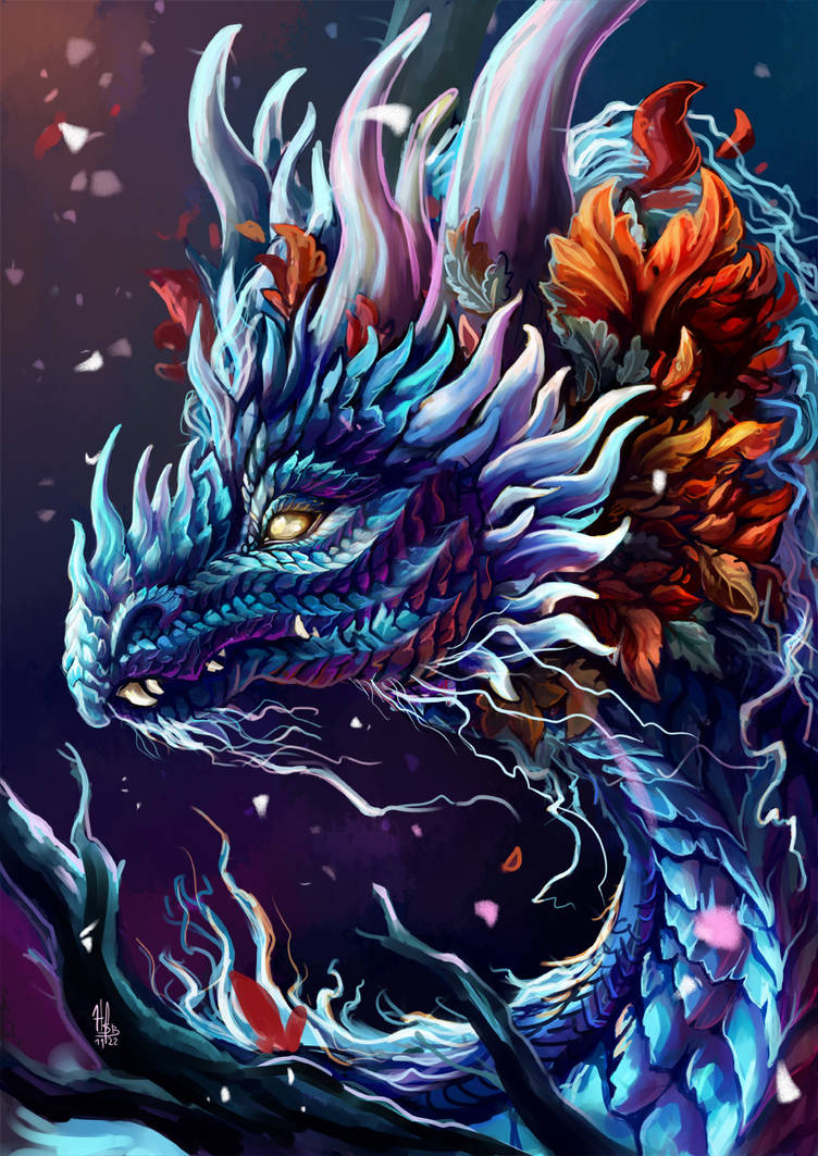 Winter dragon DTIYS by SlayaArt on DeviantArt