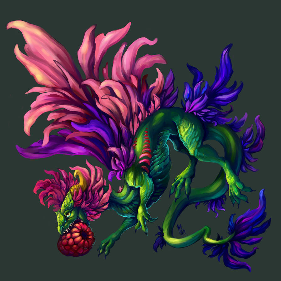 Blue Raspberry Dragon Raspberry dragon by SlayaArt on DeviantArt