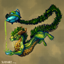 Green tea dragon