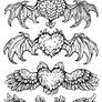 Winged hearts