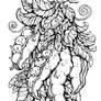 Demonic vegetable pea monster
