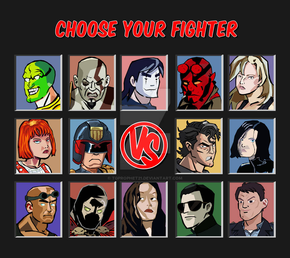 Choose Your Fighter by tgprophet21 on DeviantArt