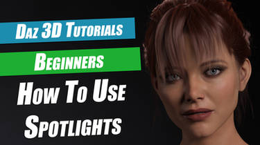 Daz 3D Beginners : How To Use Spotlights