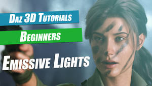 Daz 3D Beginners Tutorial : Emissive Lights