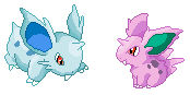 Nidoran and Nidoran Pixel