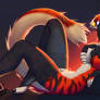 Lying under the warmth