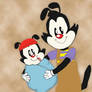 Yakko Warner with newborn Wakko Warner