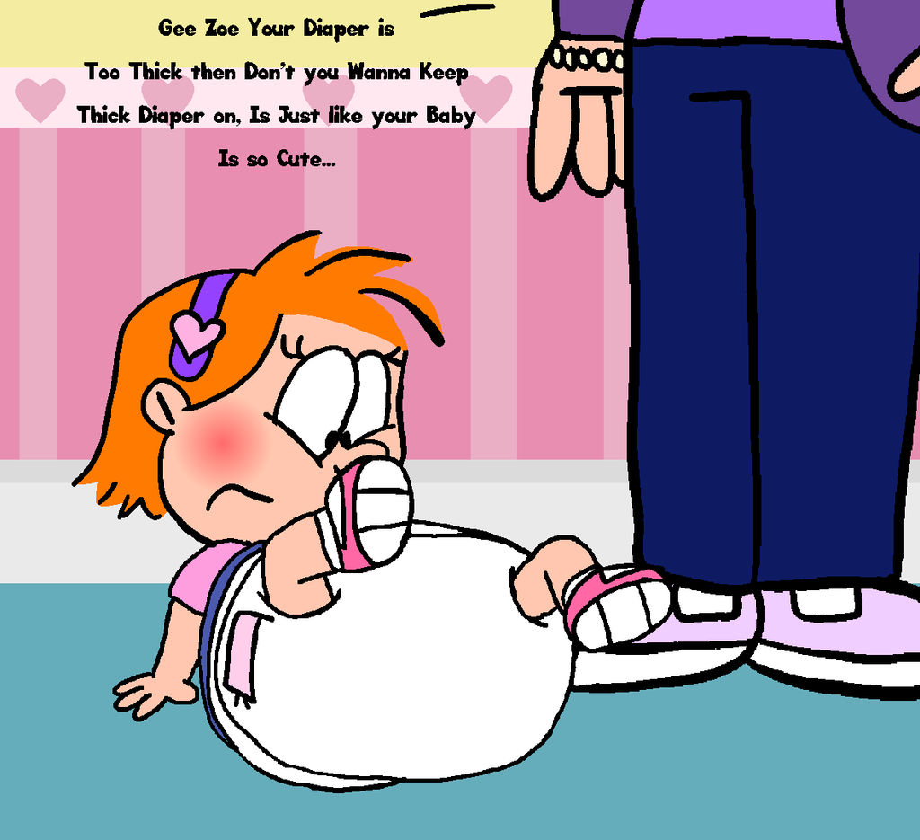 Zoe is Too Thick Wearing Diaper by nikoli1234 on DeviantArt