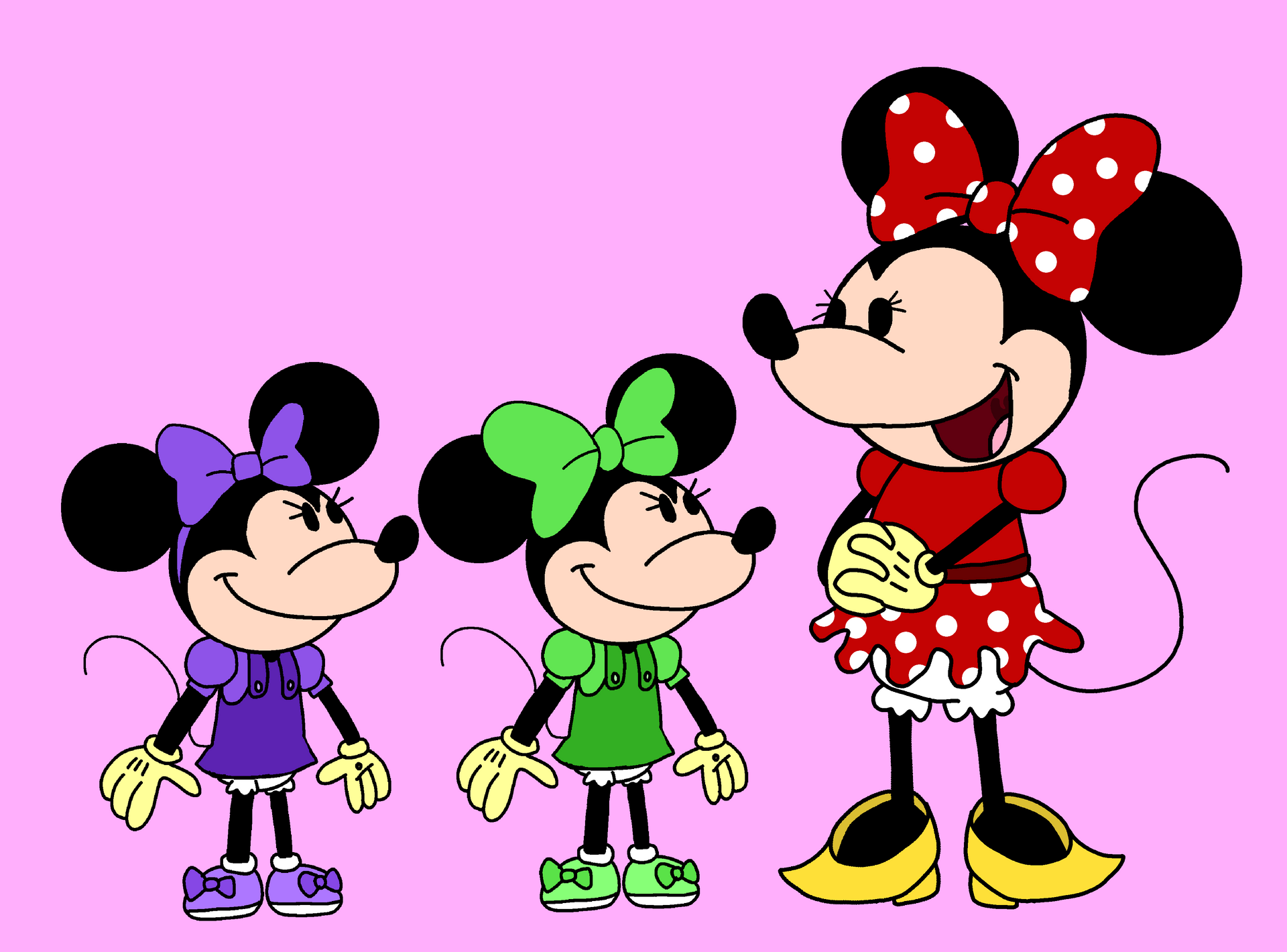 Sorry Minnie Millie and Melody are Aunt Minnie by nikoli1234 on DeviantArt