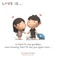 Love is... hard to say good bye