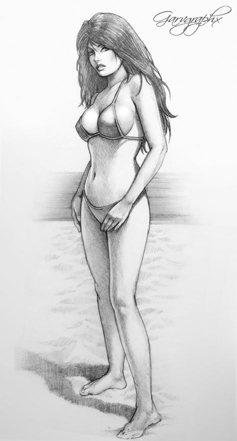 bikini sketch