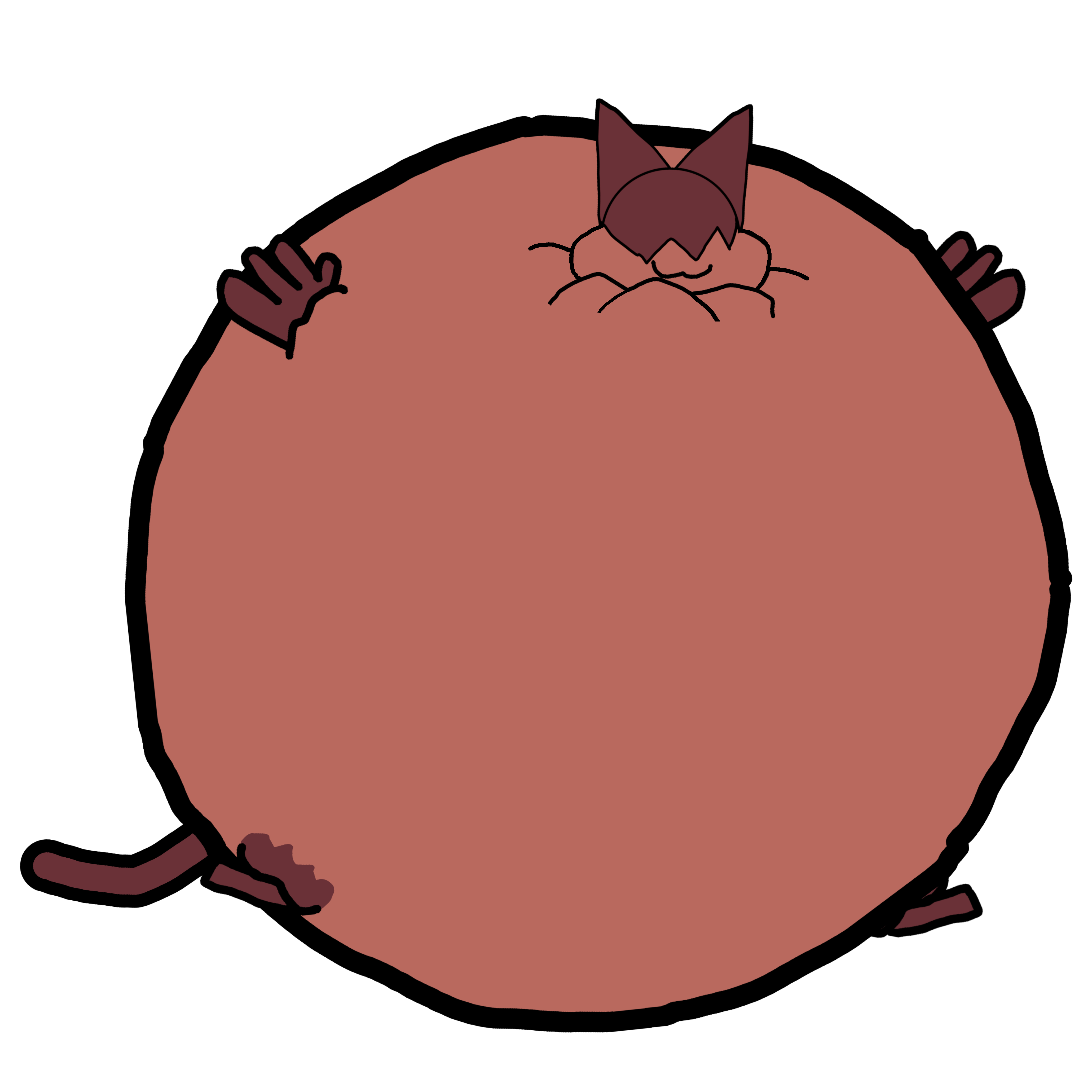 Cat Inflation Animation Inflated Cake Cat by UnkownFenikenFox on DeviantArt