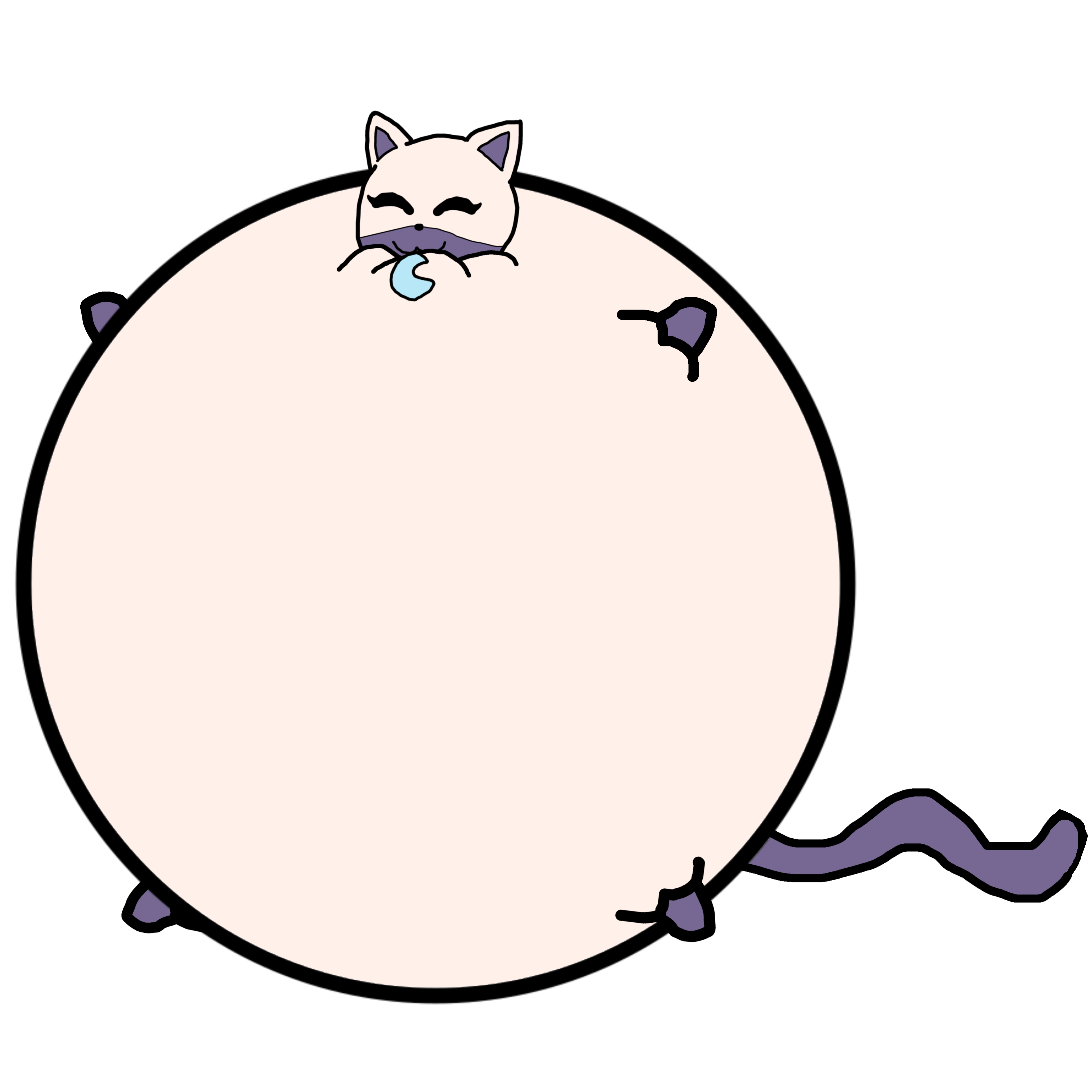 Luna The Inflated Cat by UnkownFenikenFox on DeviantArt