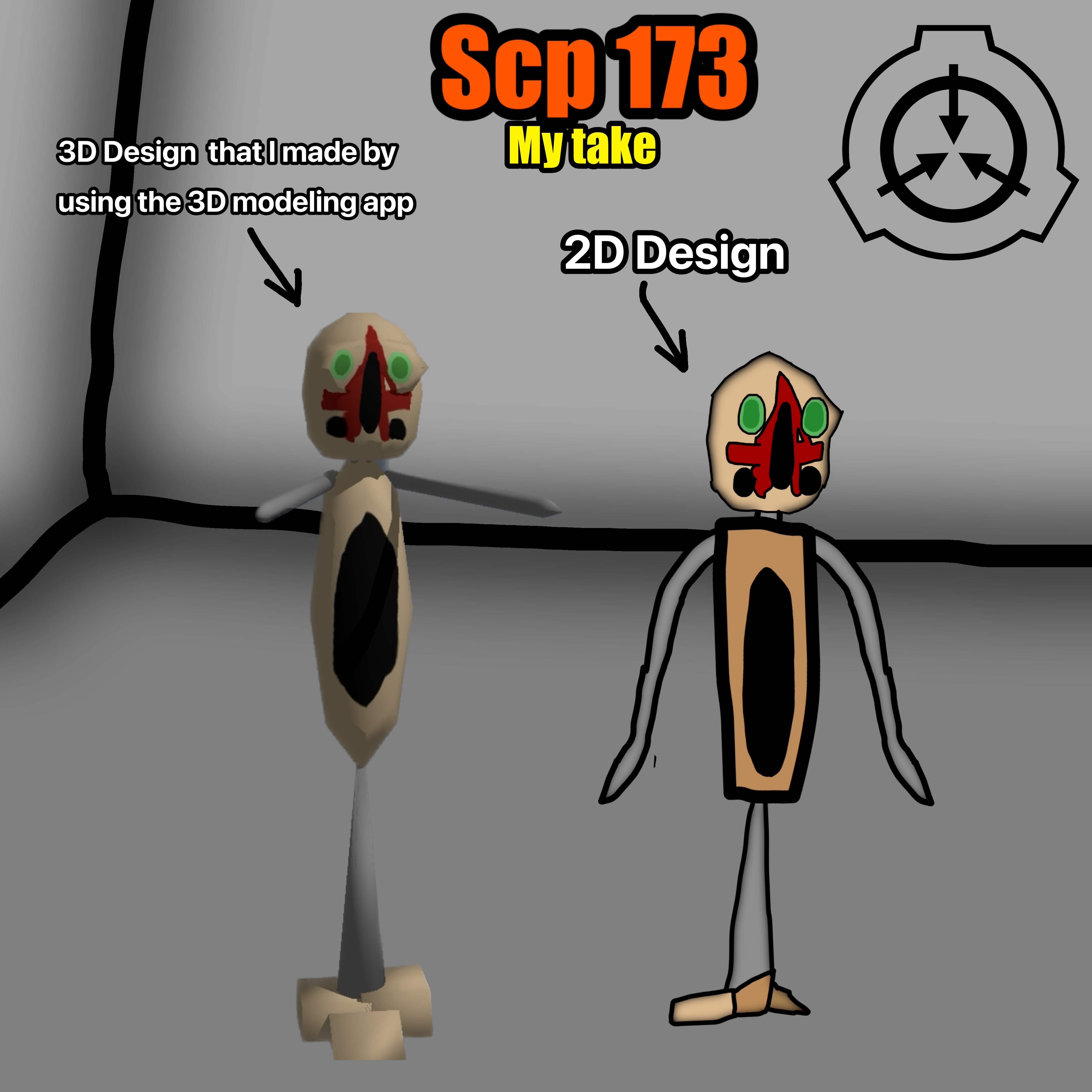 SCP-173 by DarkmaneTheWerewolf on DeviantArt