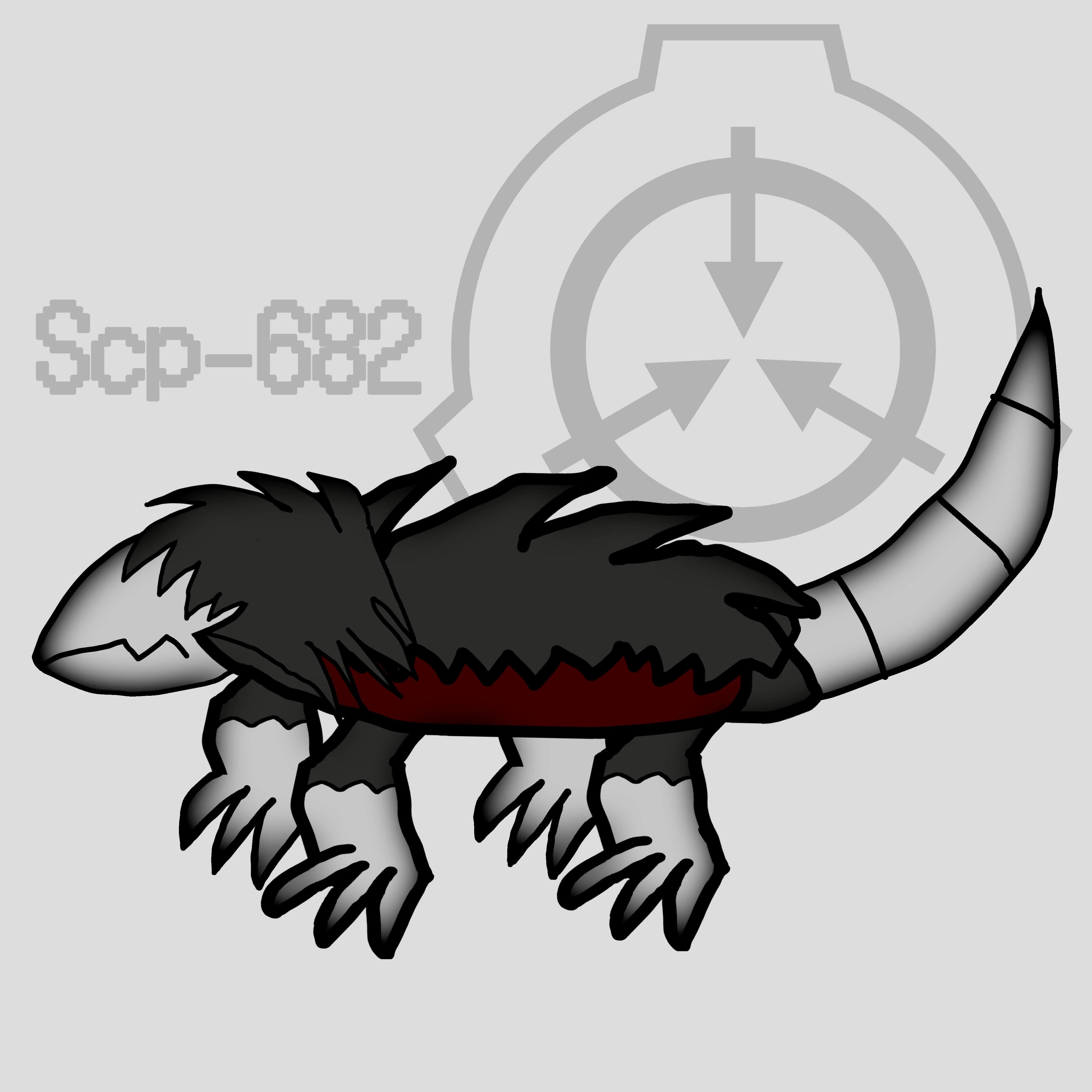 SCP-682 by ValeoCrow on DeviantArt