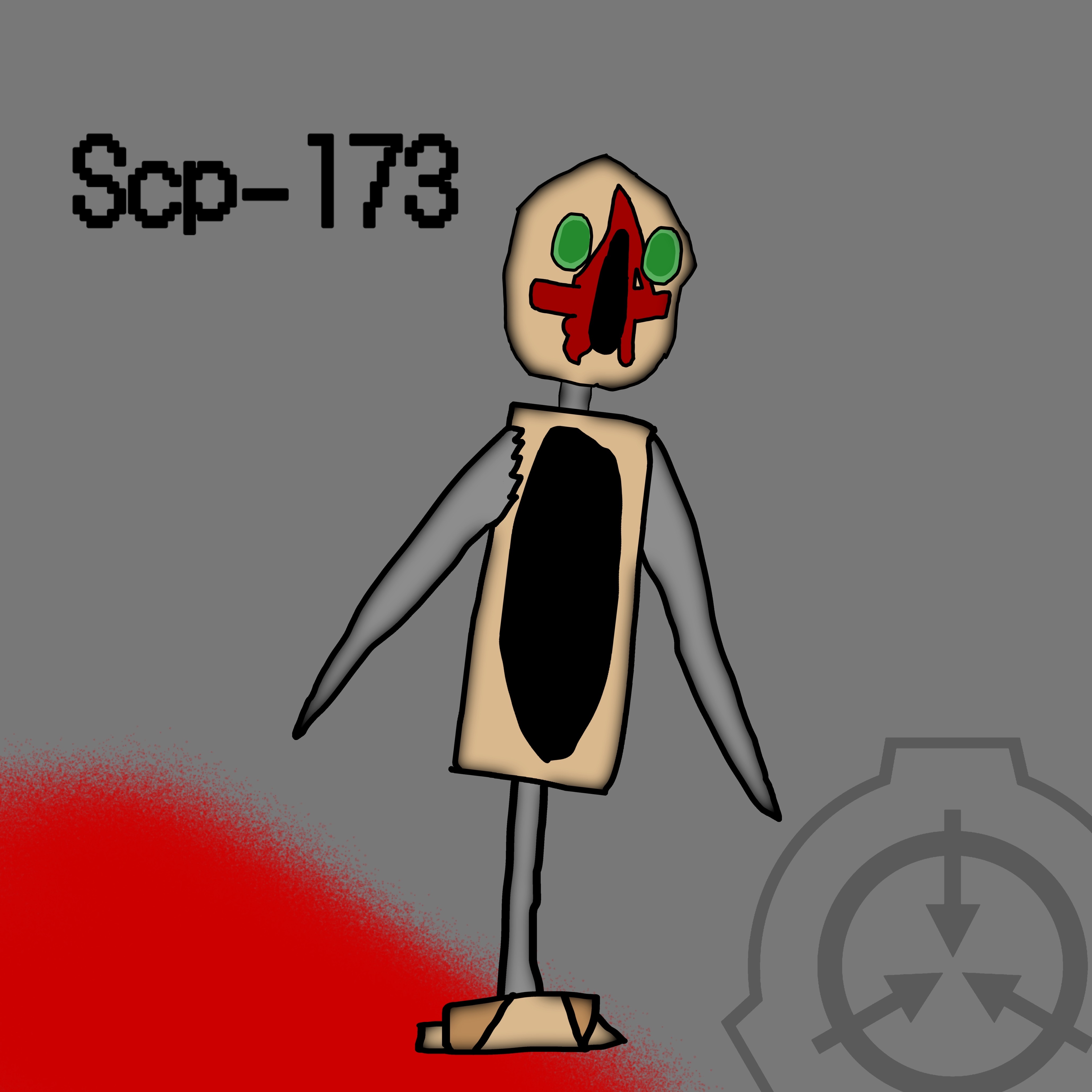 Scp 173 Fanart/My Take on Scp-173 by UnkownFenikenFox on DeviantArt