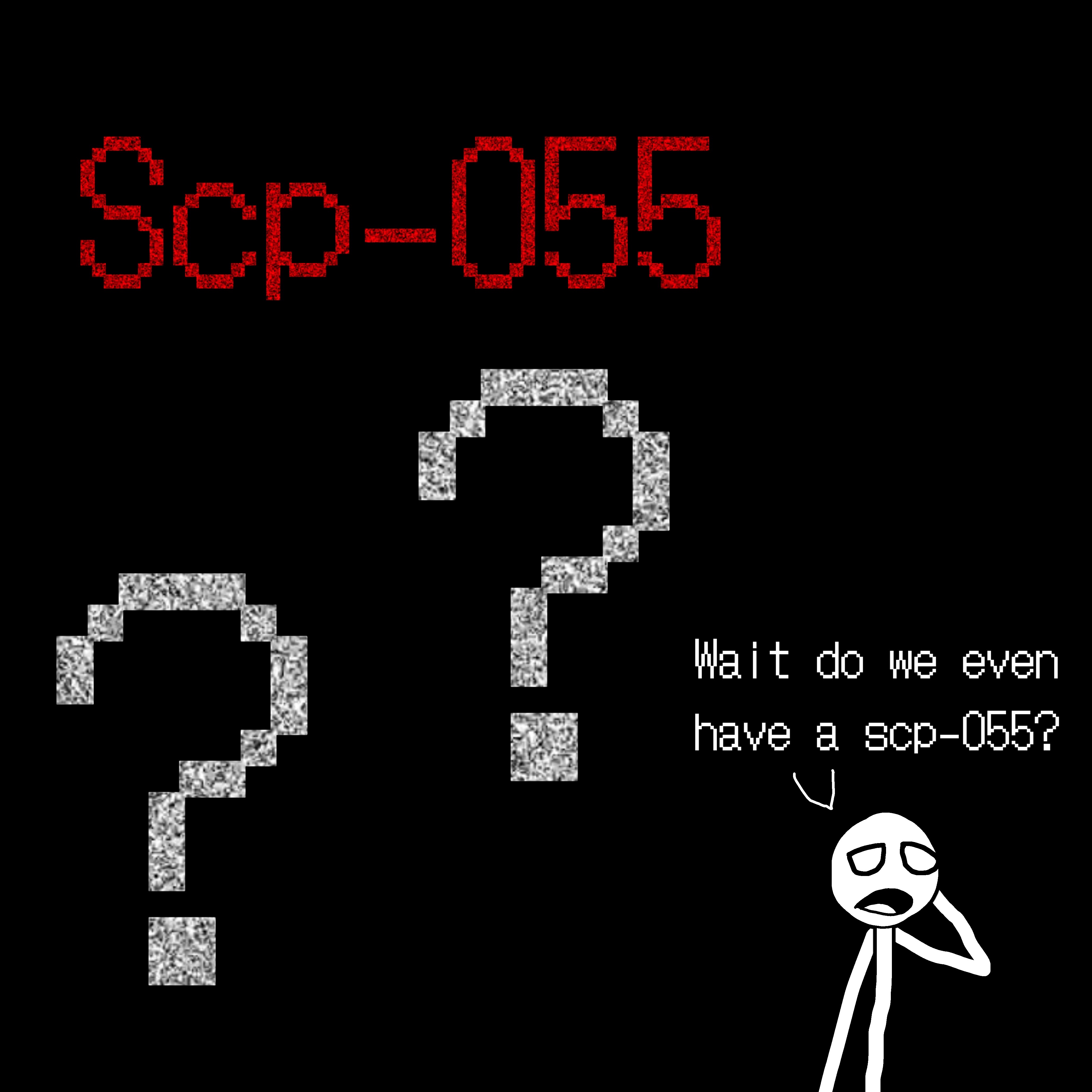 SCP Art: SCP-055 Anti-meme/Self keeping secret by GamingHedgehog on  DeviantArt