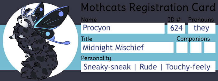 [Mothcats Registration Card] Procyon