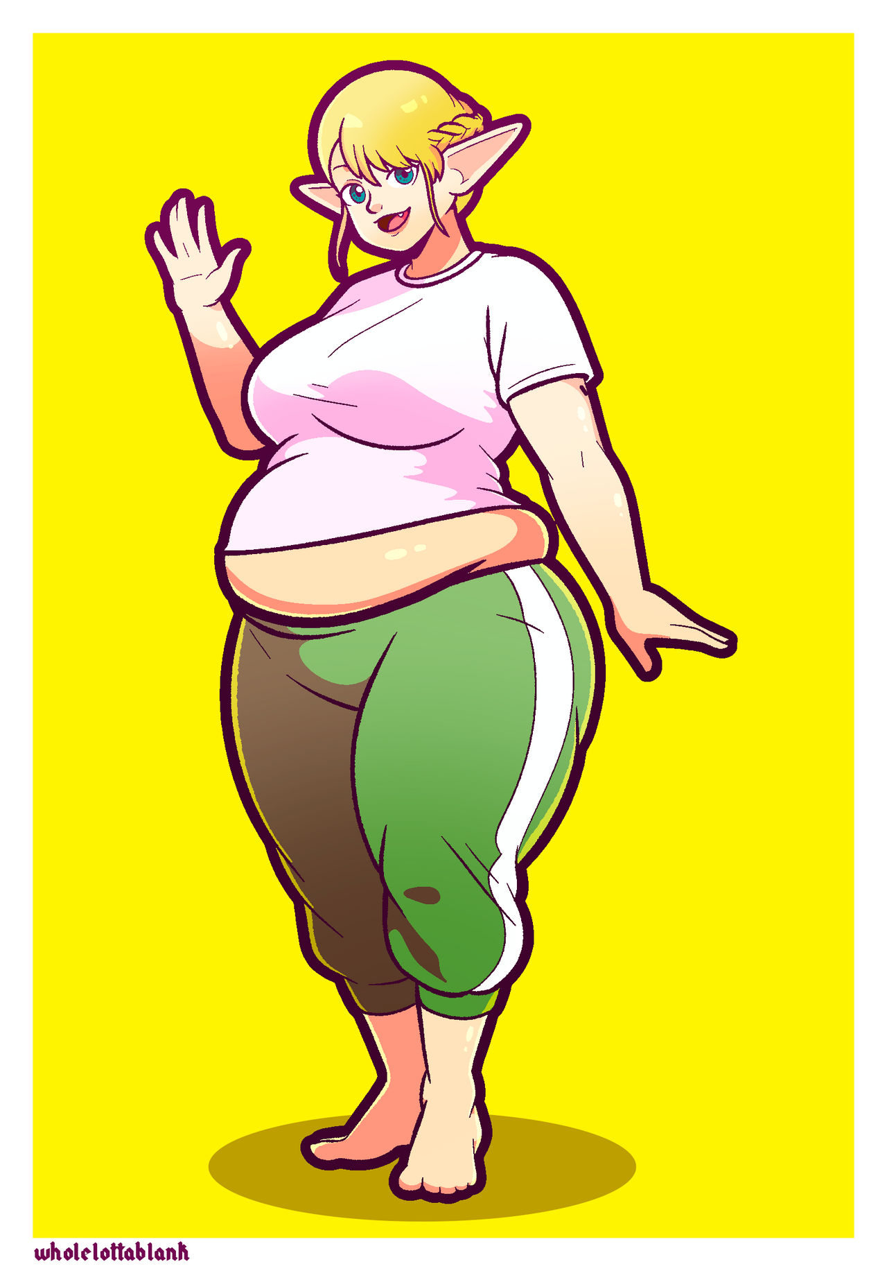 Plus sized elf by WholeLottaBlank on DeviantArt