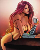 Starfire s morning routine is amazing, isnt it
