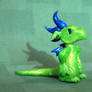 Grumpy Lime Dragon