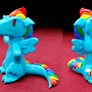 Rainbow Dash clay dragon