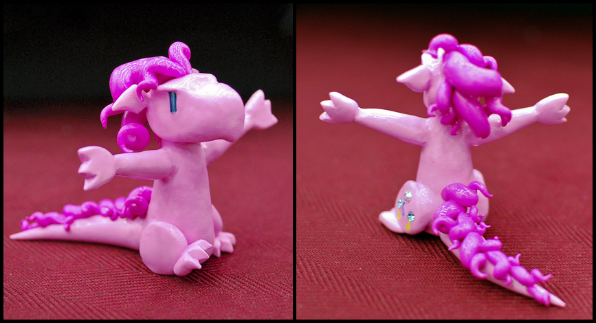 Pinkie Pie clay dragon