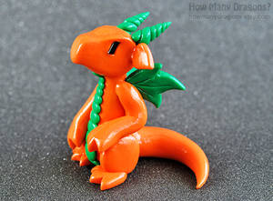 Orange Pumpkin Dragon