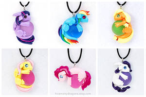Pony-dragon Pendants by HowManyDragons Pony-dragon Pendants by HowManyDragons